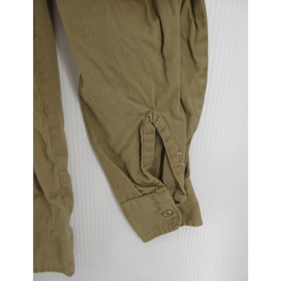 VINTAGE Washington Dee Cee Shirt 16 Sanforized 50s 60s Military Patch - Picture 3 of 11